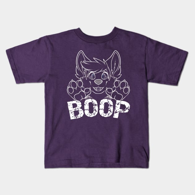 BOOP Fursuit puppy dog , Cute Furry Fursona quote Kids T-Shirt by Surfer Dave Designs